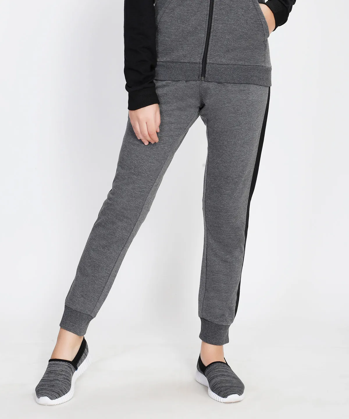 Dark Grey and Black Joggers