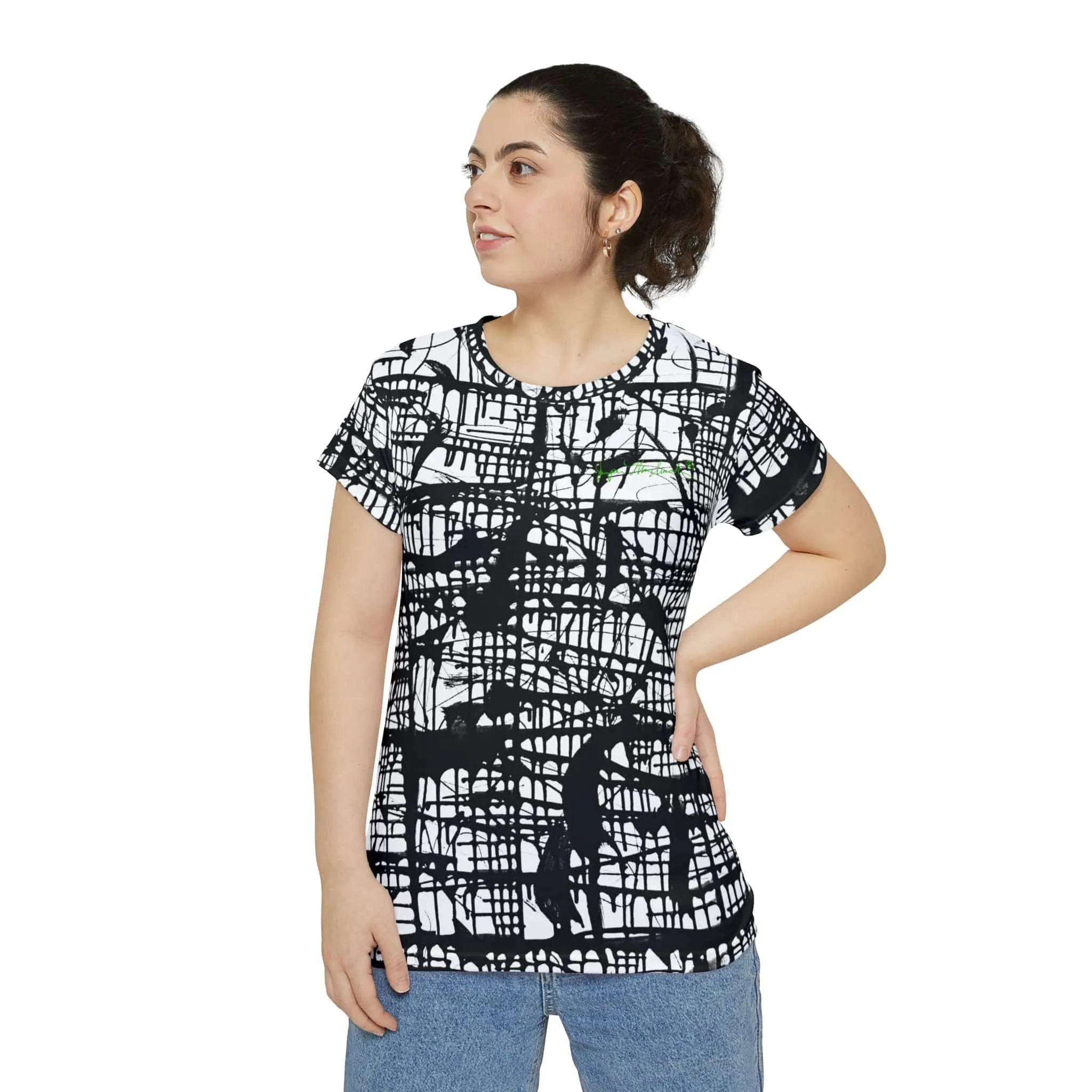 Dark Matrix by Jumper Maybach® - WOMEN'S Short Sleeve Shirt