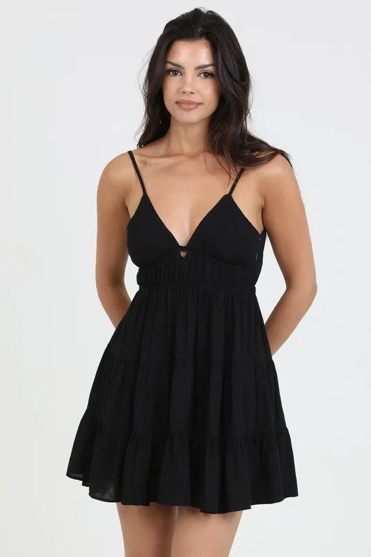 Dayna Skinny Strap Mini Dress