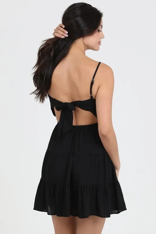 Dayna Skinny Strap Mini Dress