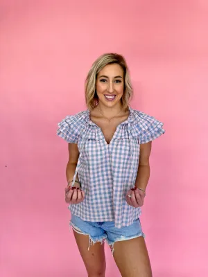 Della Gingham Blouse
