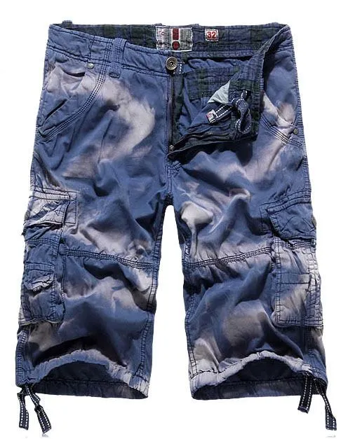 Distressed Fashion Beach Wear Cargo Shorts