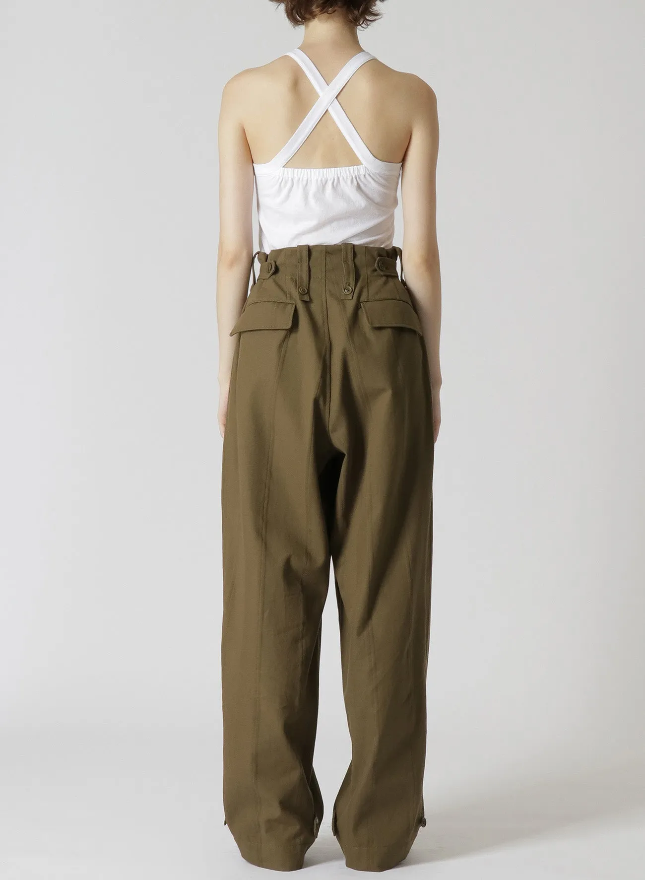 DOBBY CHINO PANTS WITH LEFT FLAP POCKET