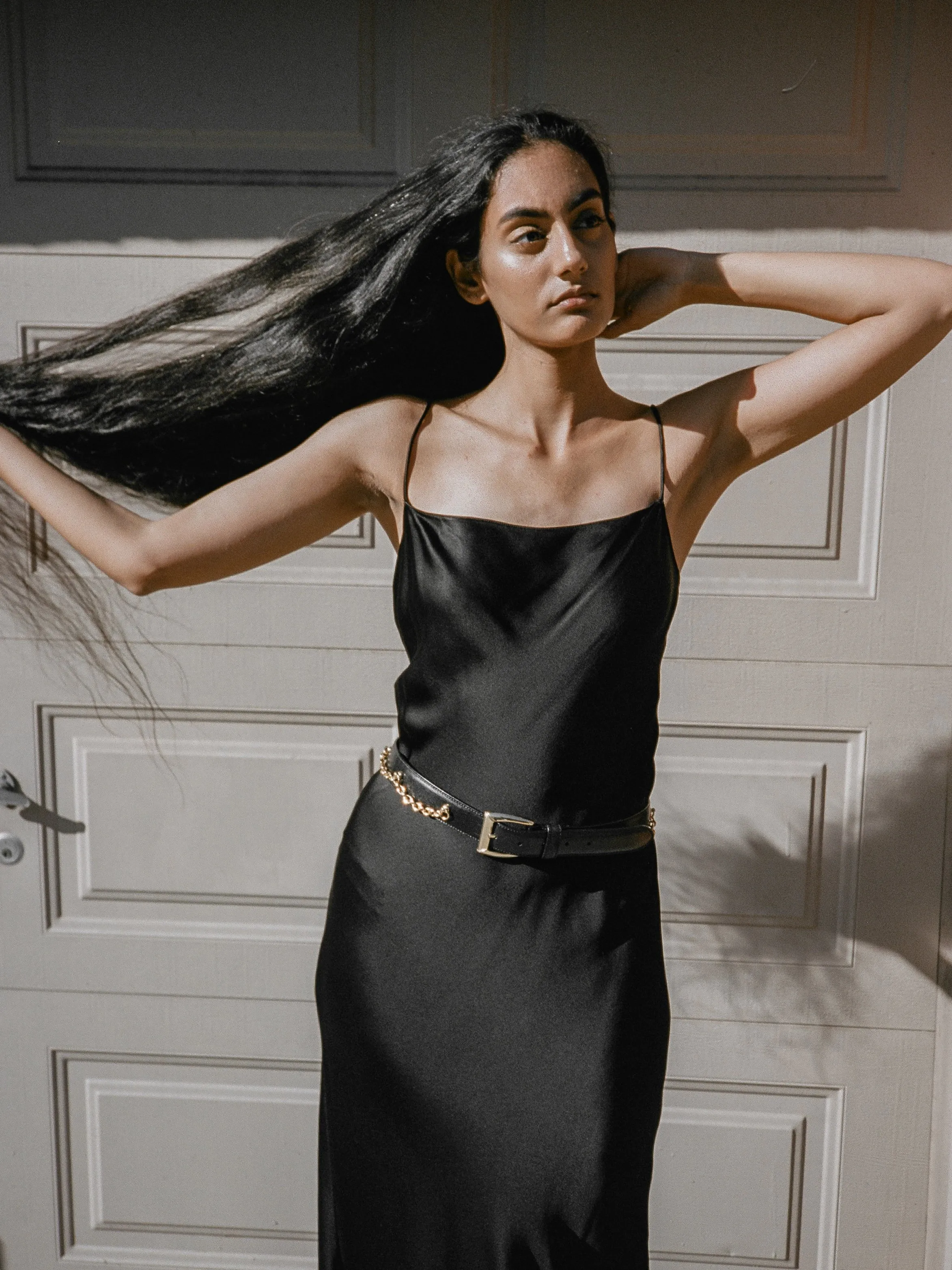Donna Karan Satin Slip Dress