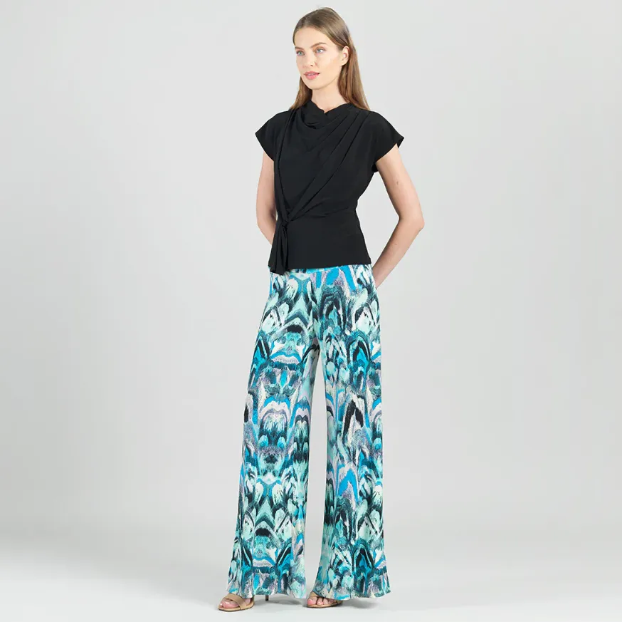 Drape Neck Loop Front Top