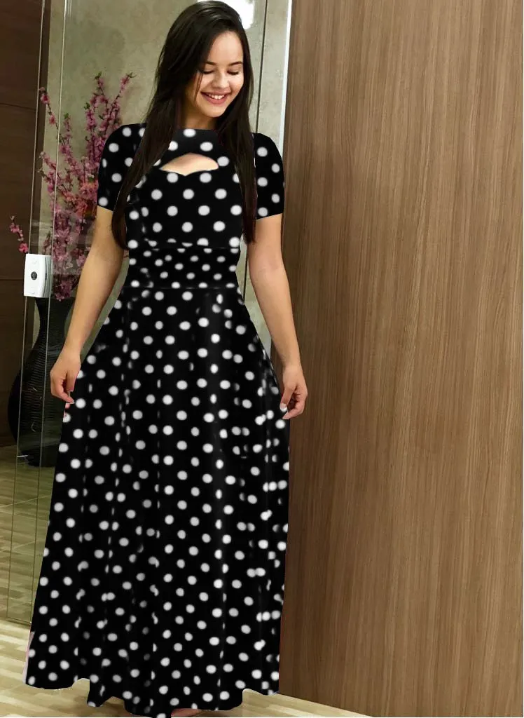 Elegant Spring Autumn Casual Bohmia Flower Maxi Dresses