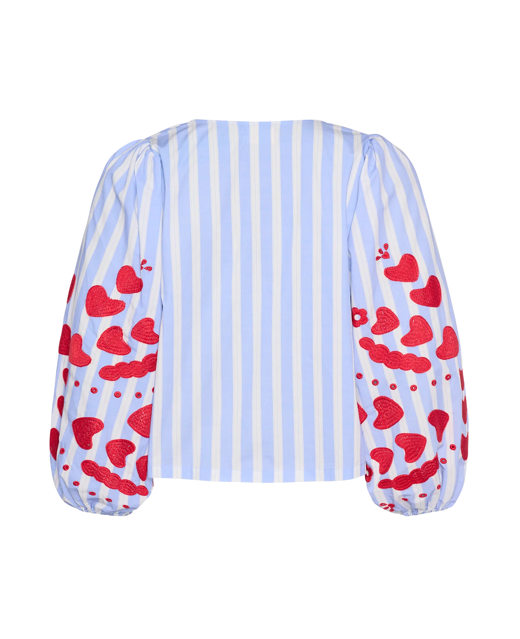 Elisabeth Top in Vintage Blue Stripes