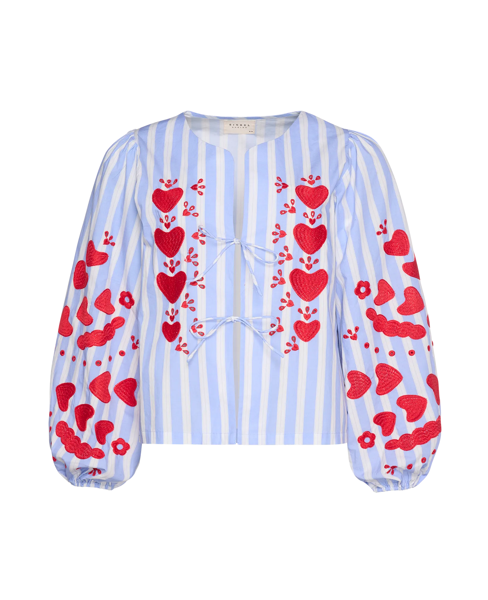 Elisabeth Top in Vintage Blue Stripes