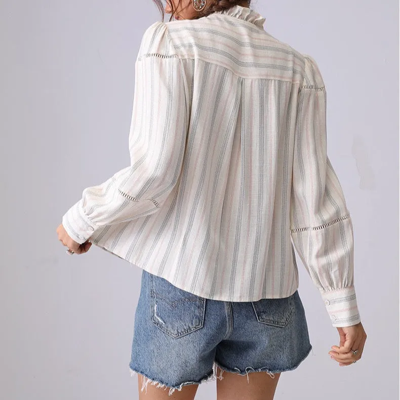 Elodie Soft Stripe Blouse