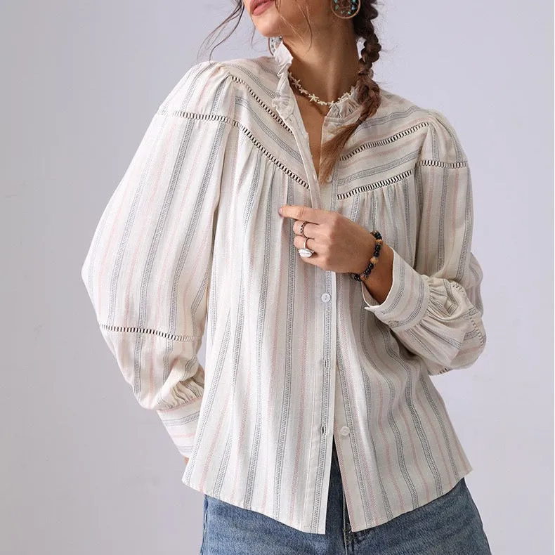 Elodie Soft Stripe Blouse