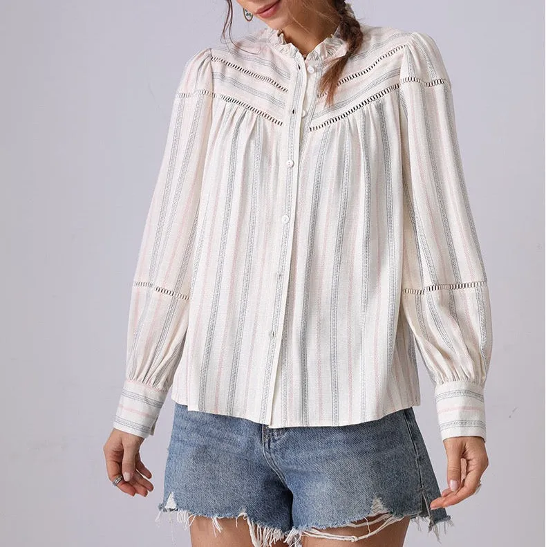 Elodie Soft Stripe Blouse