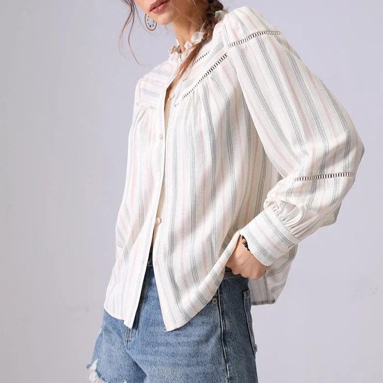 Elodie Soft Stripe Blouse