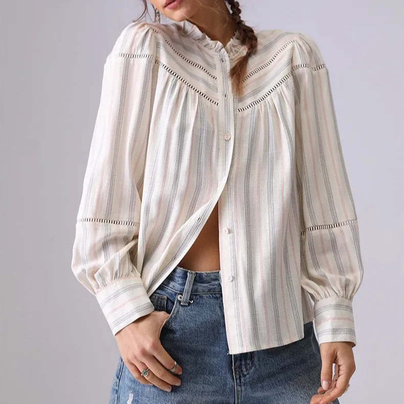Elodie Soft Stripe Blouse