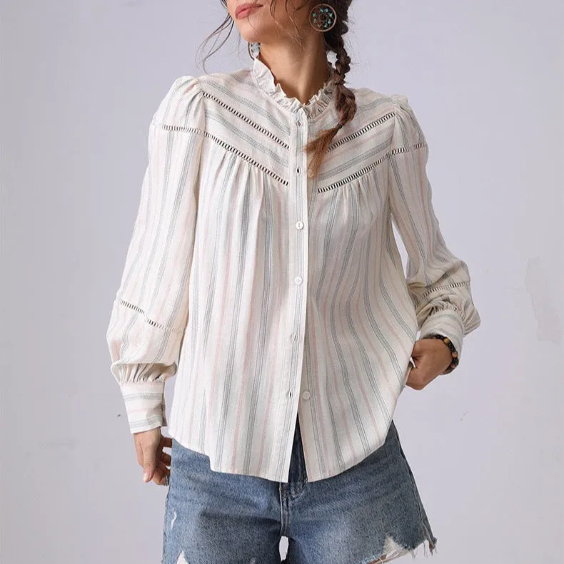 Elodie Soft Stripe Blouse