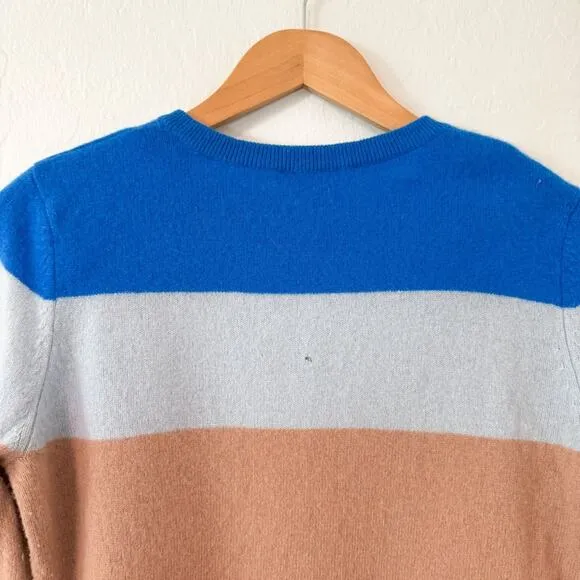 Equipment Cashmere Colorful Striped Sweater