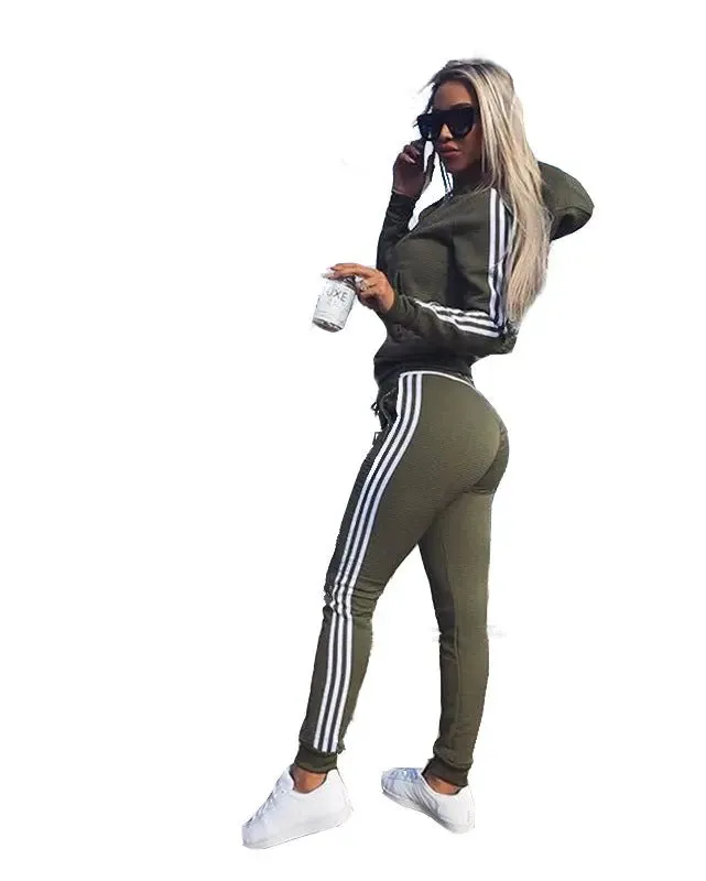 Euro-US Women's Sporty Chic Outfit