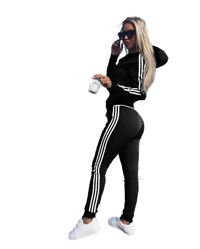 Euro-US Women's Sporty Chic Outfit