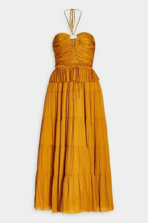 Evanthe Dress in Goldenrod