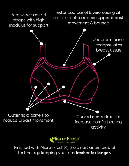 Everymove Wired Multiway Sports Bra CK043113 Beet Red/Coral