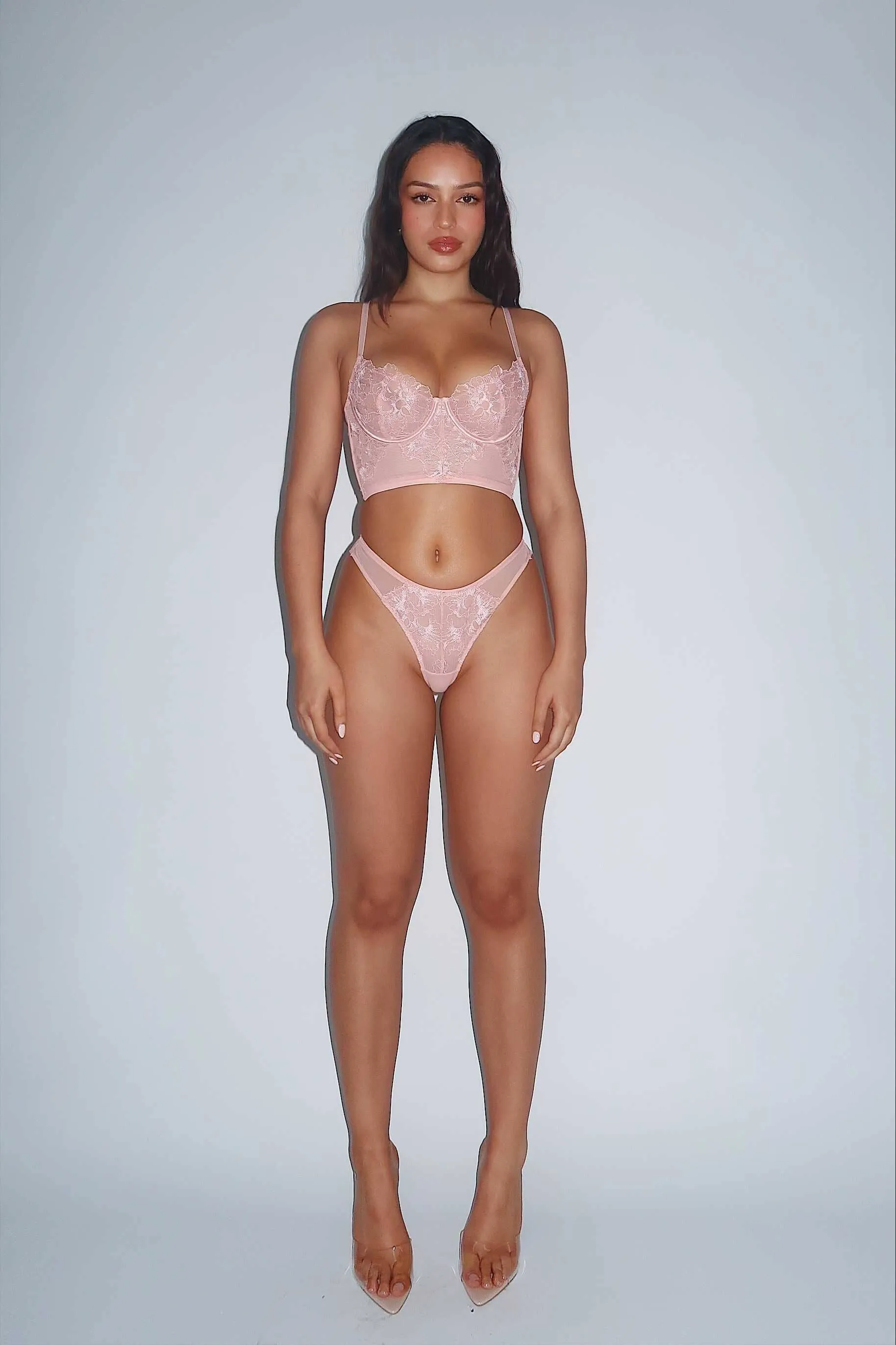 Fae Pink Bustier Set