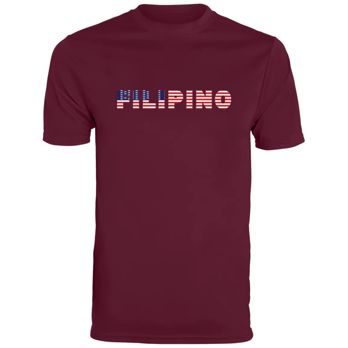 Filipino with US Flag Embedded Moisture-Absorbing Shirt