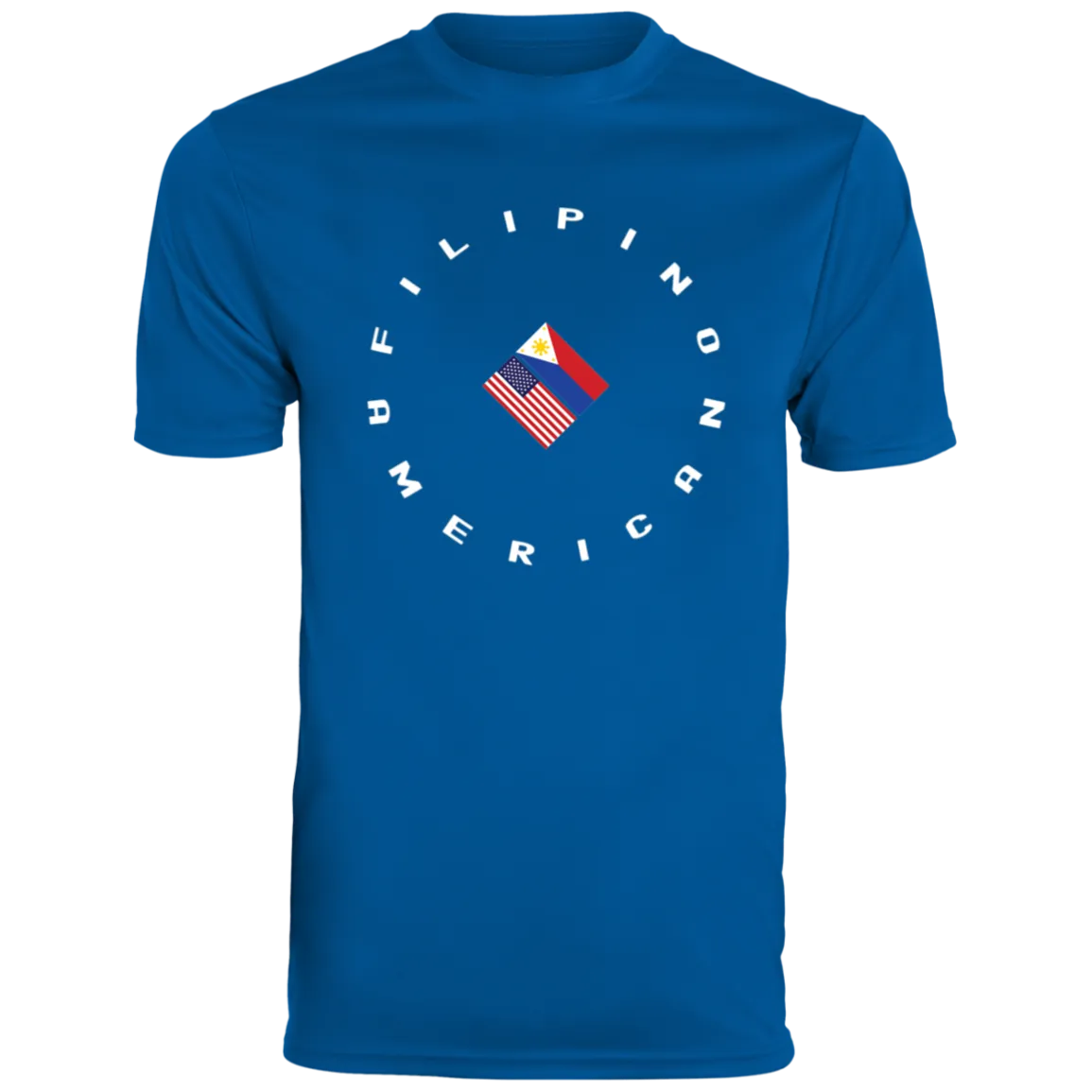 Filpino American in Circle Flags Moisture-Absorbing Shirt