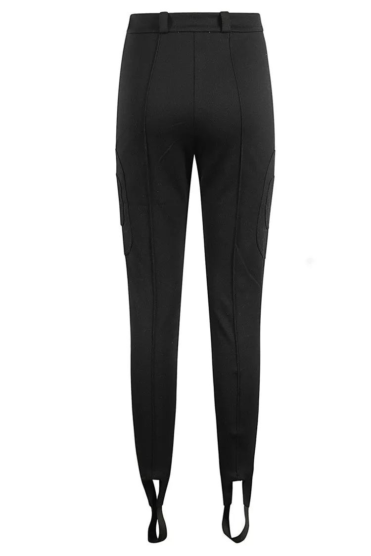 Fitted Tailored Leggings With Lurex Detail
