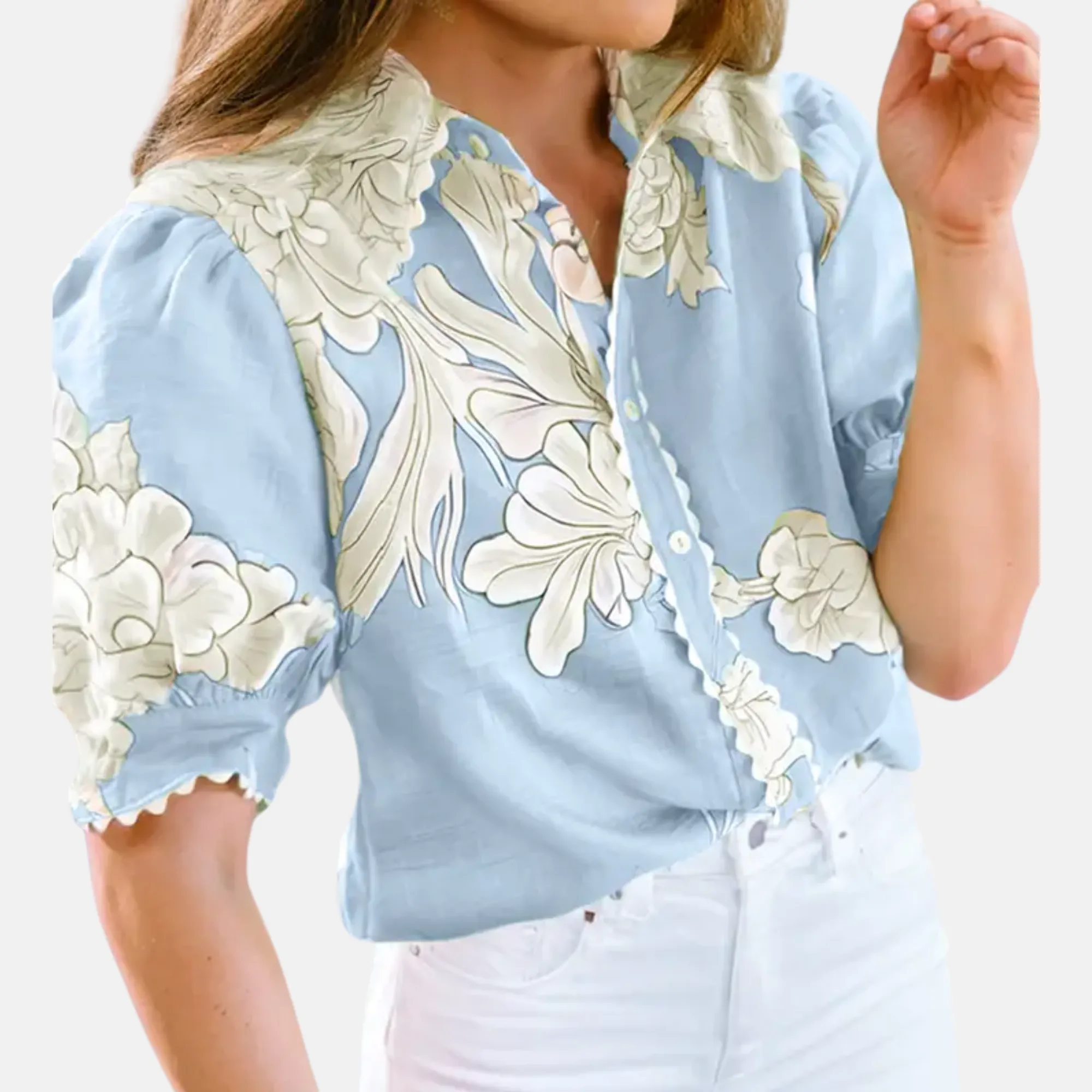Floral Edge Summer Shirt
