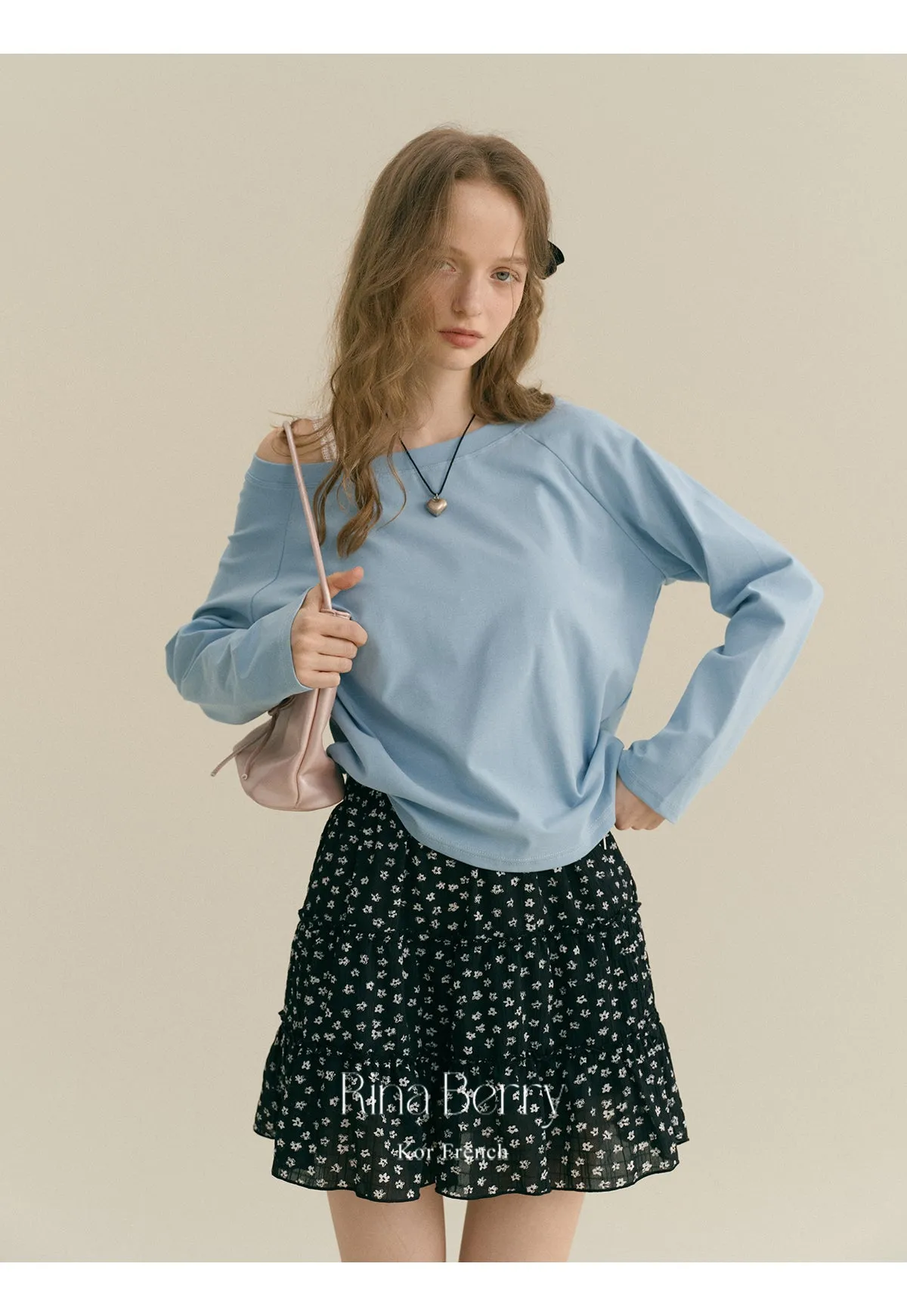 Floral Tiered Mini Chiffon Skirt