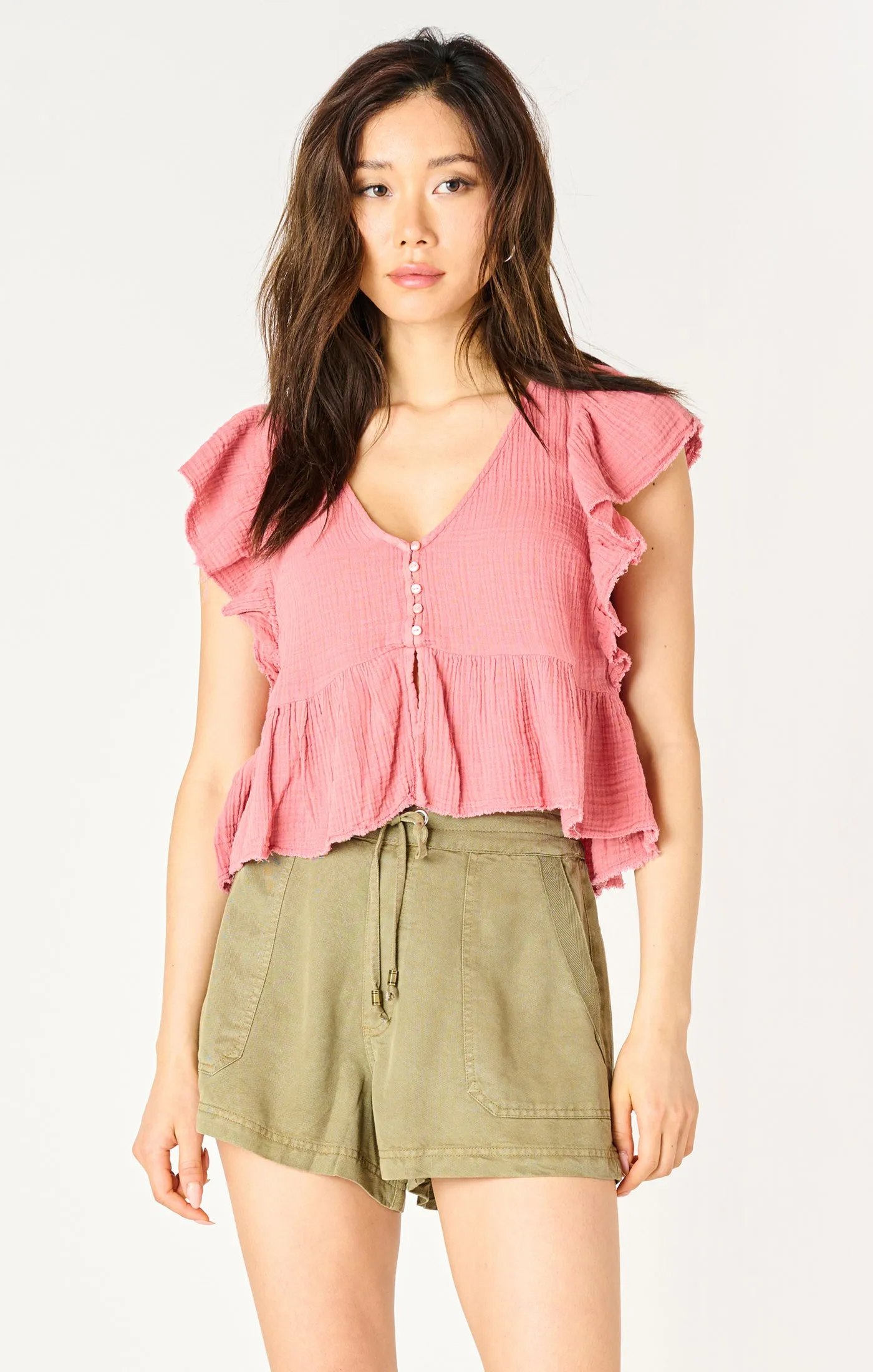 Flutter Sleeve Blouse