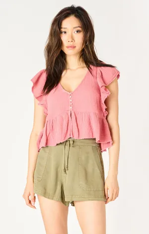 Flutter Sleeve Blouse