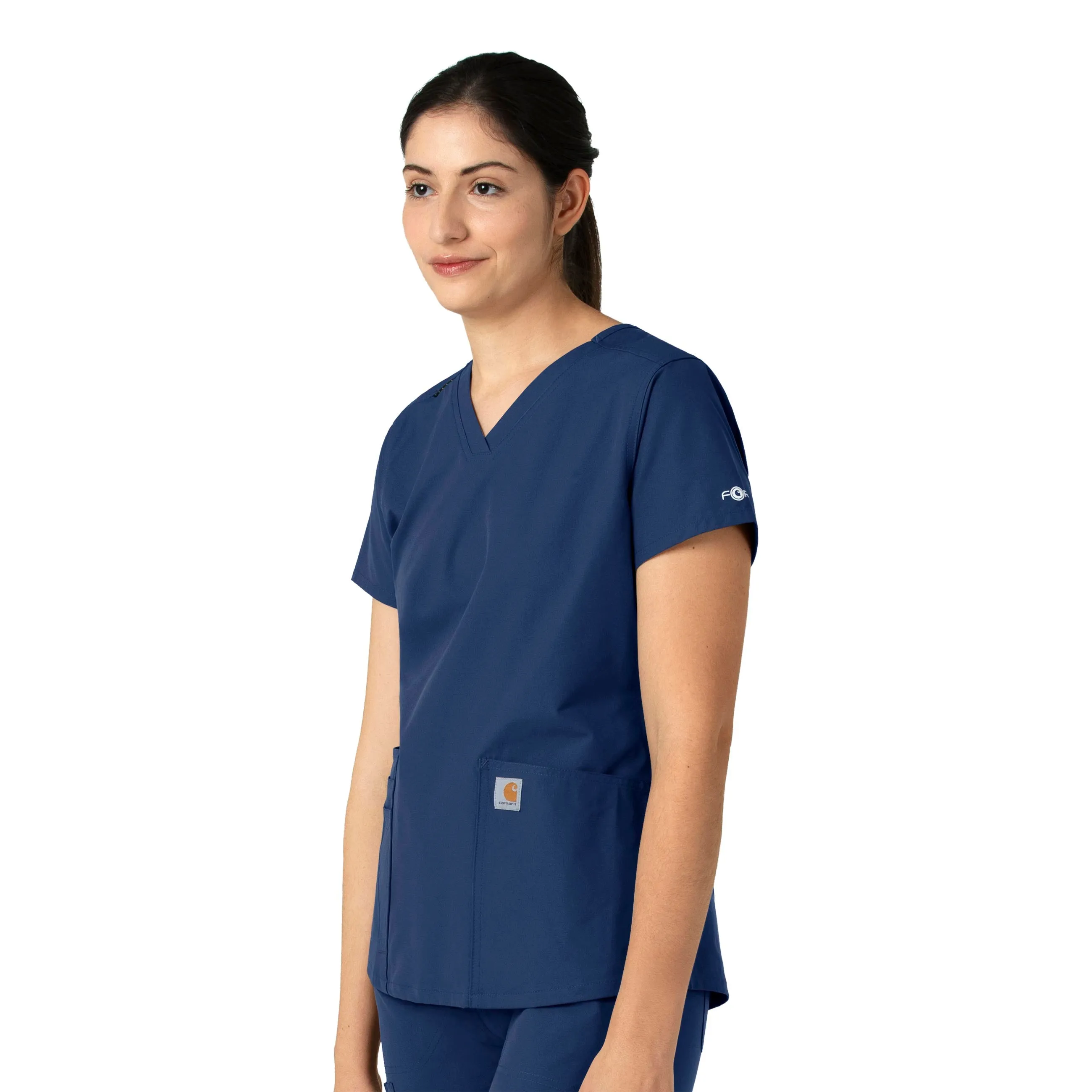 Force Essentials C12113 V-Neck Scrub Top Navy
