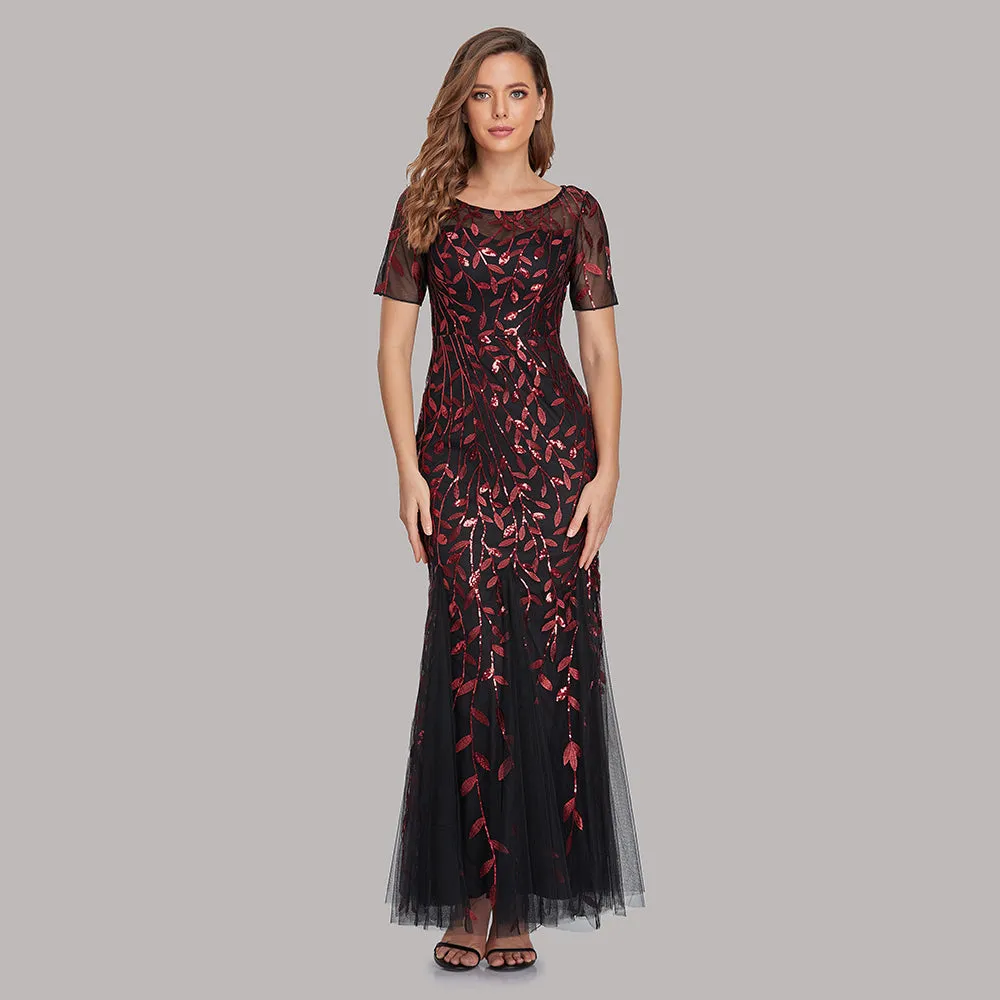 Formal Evening Dresses for Women Mermaid Lace Appliques Party Long Dresses for Plus Size