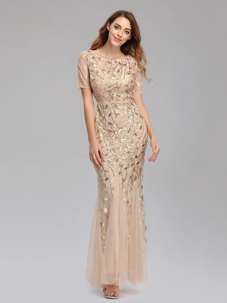 Formal Evening Dresses for Women Mermaid Lace Appliques Party Long Dresses for Plus Size
