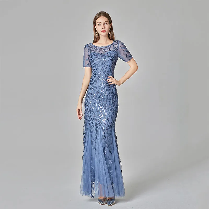 Formal Evening Dresses for Women Mermaid Lace Appliques Party Long Dresses for Plus Size