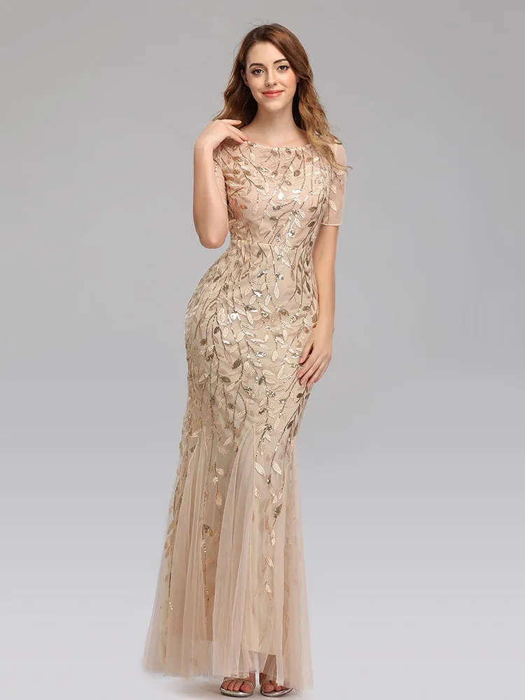 Formal Evening Dresses for Women Mermaid Lace Appliques Party Long Dresses for Plus Size