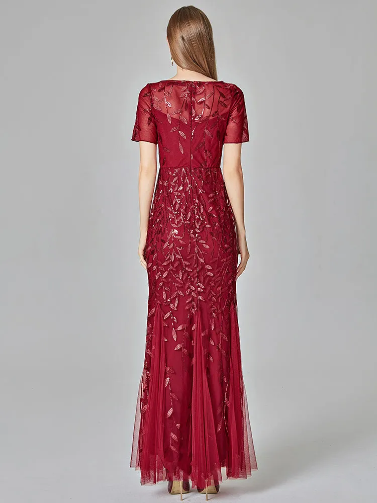 Formal Evening Dresses for Women Mermaid Lace Appliques Party Long Dresses for Plus Size