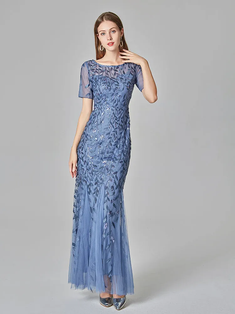 Formal Evening Dresses for Women Mermaid Lace Appliques Party Long Dresses for Plus Size