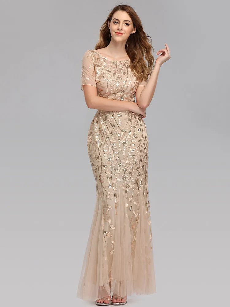 Formal Evening Dresses for Women Mermaid Lace Appliques Party Long Dresses for Plus Size