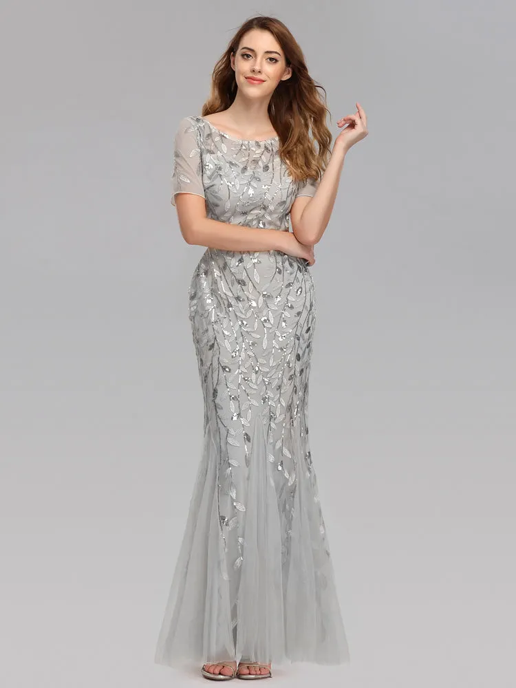Formal Evening Dresses for Women Mermaid Lace Appliques Party Long Dresses for Plus Size