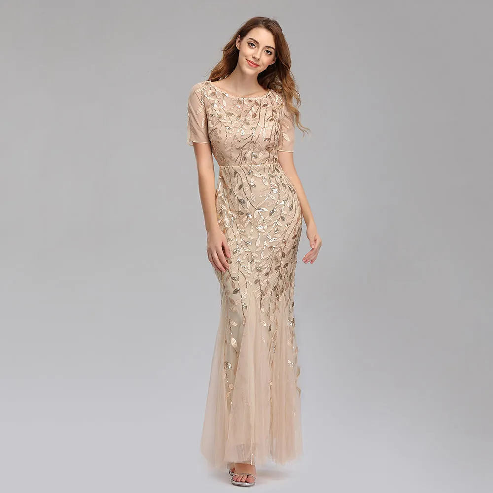 Formal Evening Dresses for Women Mermaid Lace Appliques Party Long Dresses for Plus Size