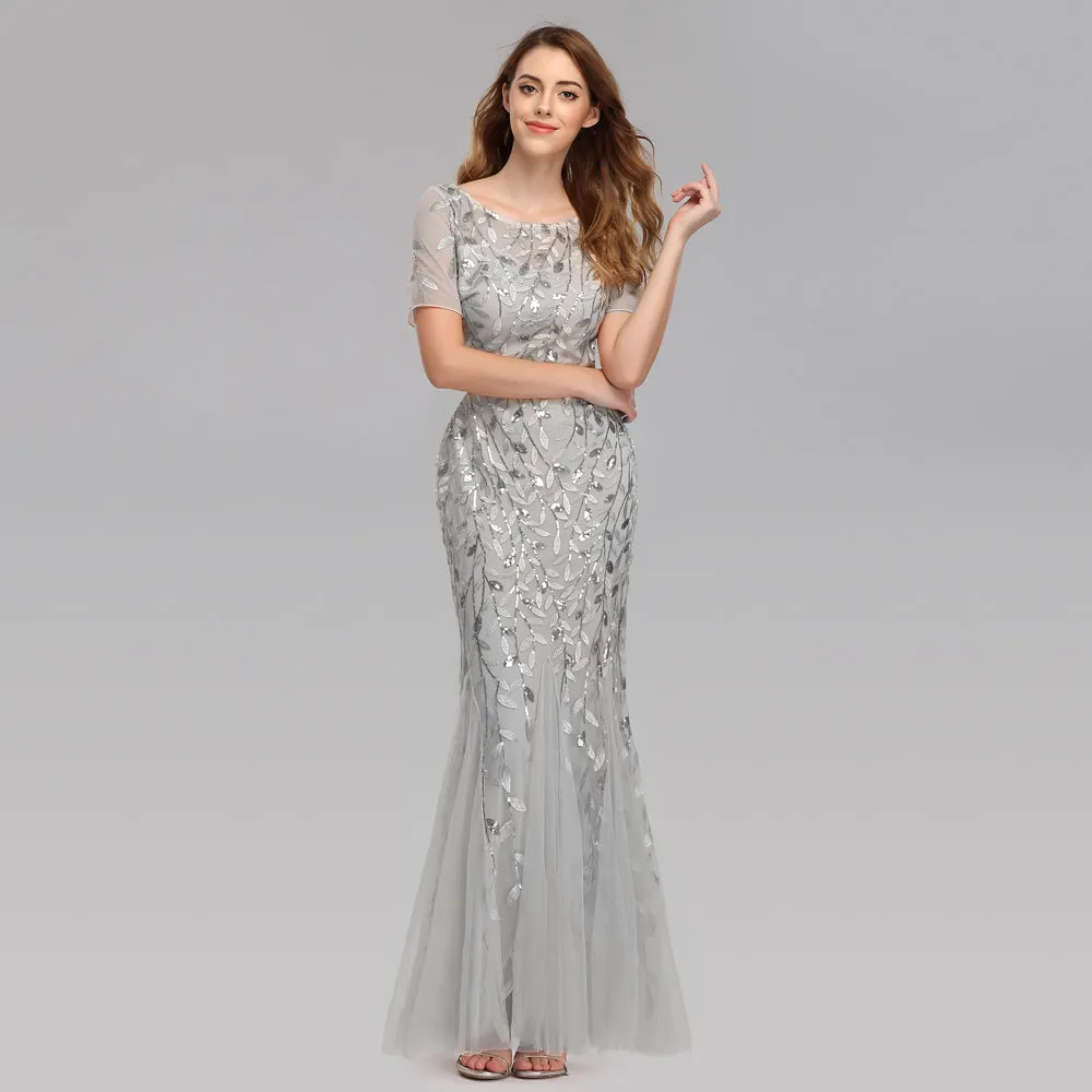 Formal Evening Dresses for Women Mermaid Lace Appliques Party Long Dresses for Plus Size
