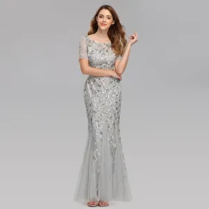 Formal Evening Dresses for Women Mermaid Lace Appliques Party Long Dresses for Plus Size