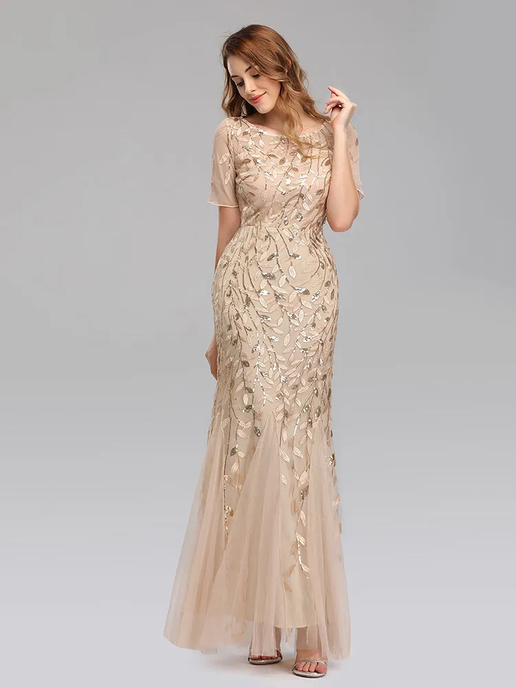 Formal Evening Dresses for Women Mermaid Lace Appliques Party Long Dresses for Plus Size