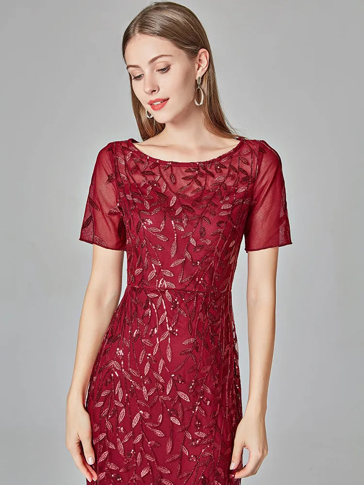 Formal Evening Dresses for Women Mermaid Lace Appliques Party Long Dresses for Plus Size