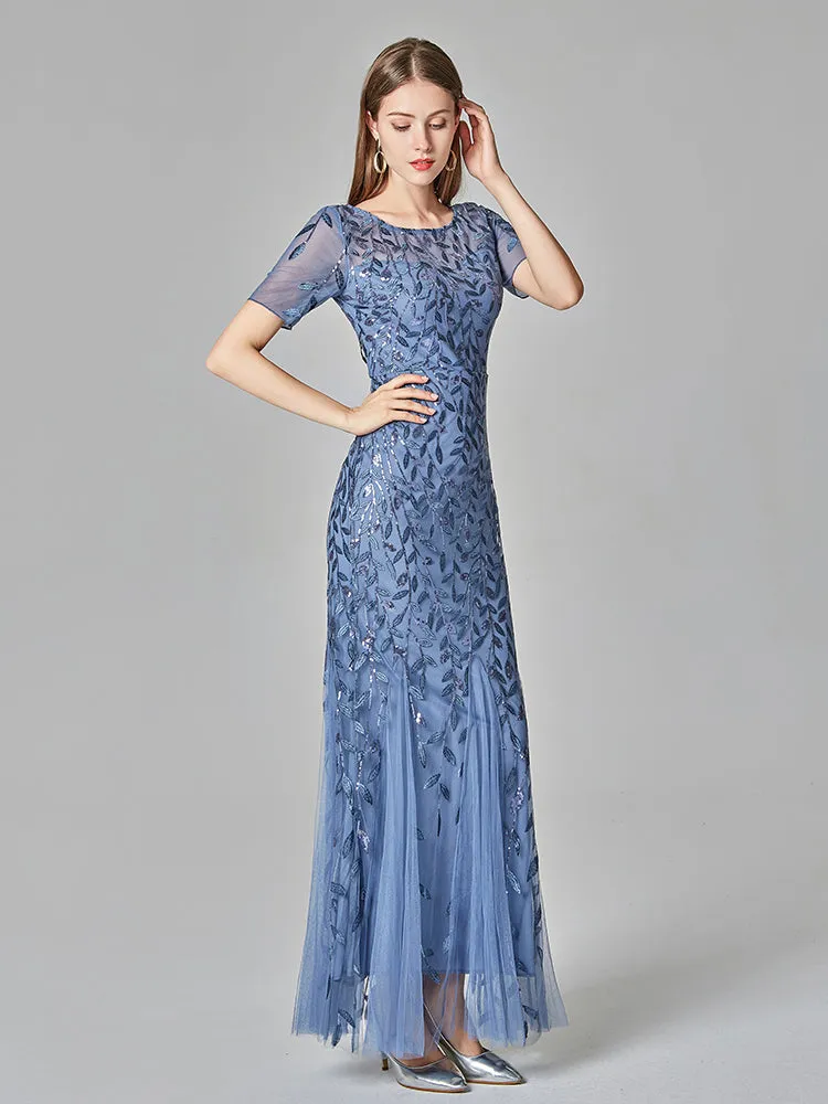 Formal Evening Dresses for Women Mermaid Lace Appliques Party Long Dresses for Plus Size