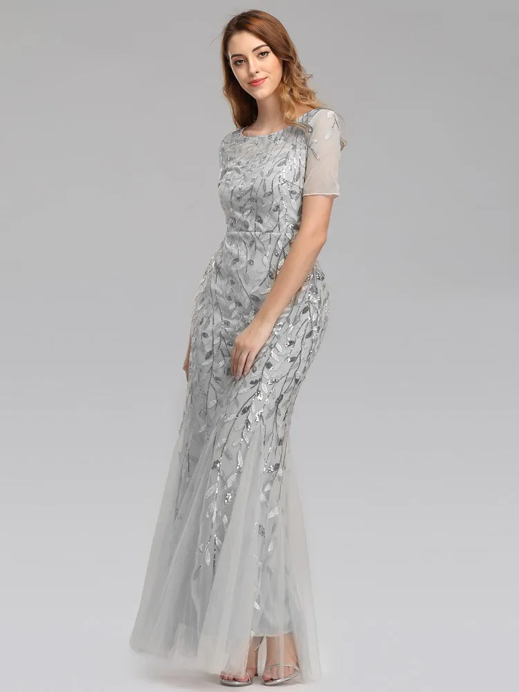 Formal Evening Dresses for Women Mermaid Lace Appliques Party Long Dresses for Plus Size