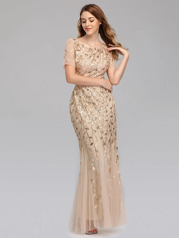 Formal Evening Dresses for Women Mermaid Lace Appliques Party Long Dresses for Plus Size