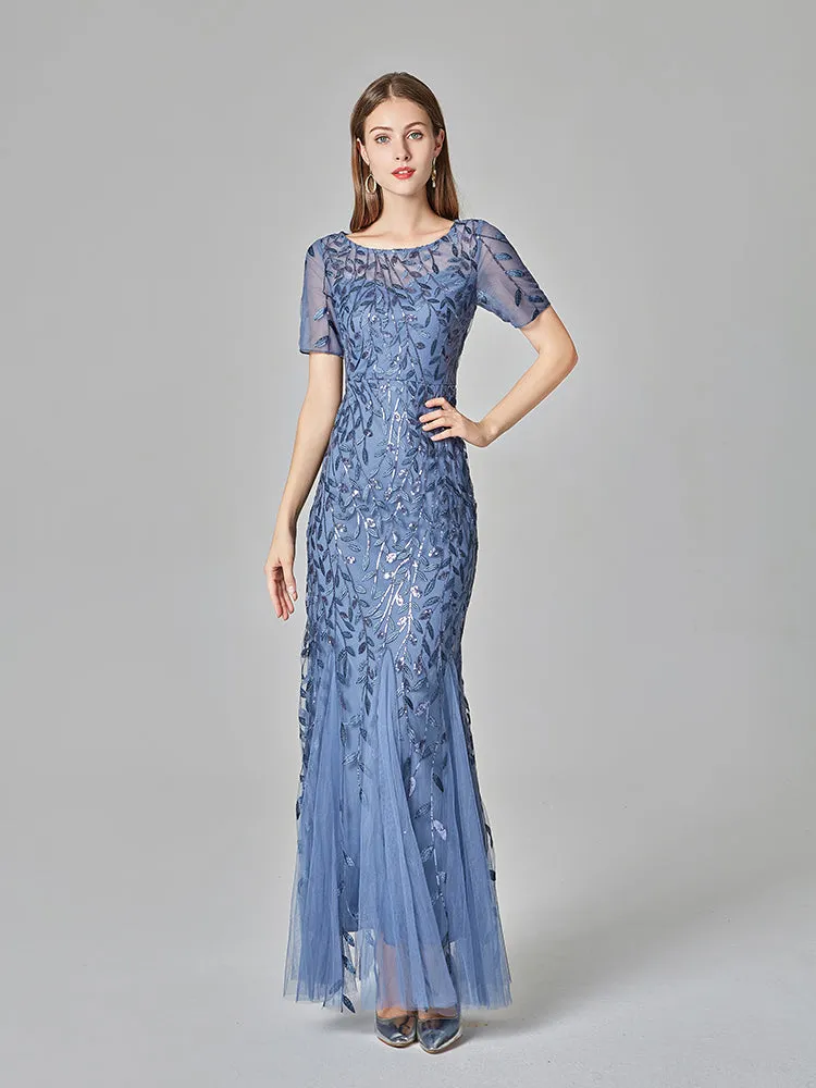 Formal Evening Dresses for Women Mermaid Lace Appliques Party Long Dresses for Plus Size