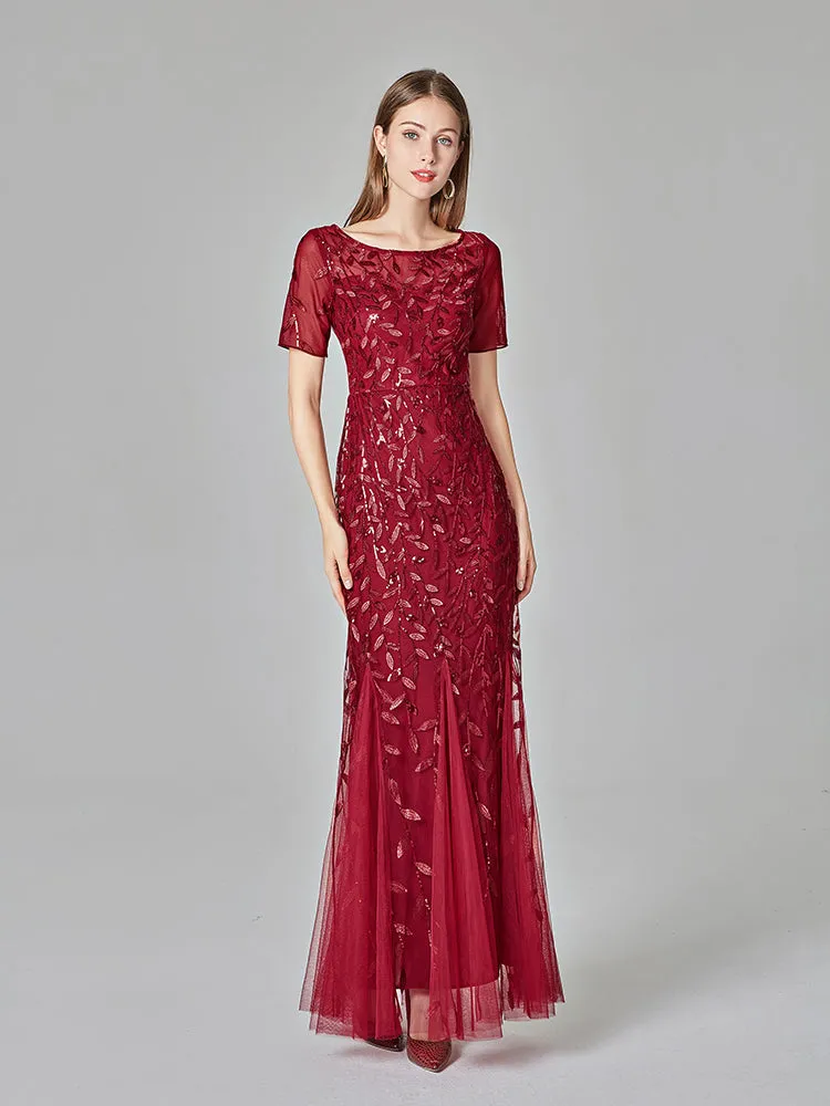 Formal Evening Dresses for Women Mermaid Lace Appliques Party Long Dresses for Plus Size